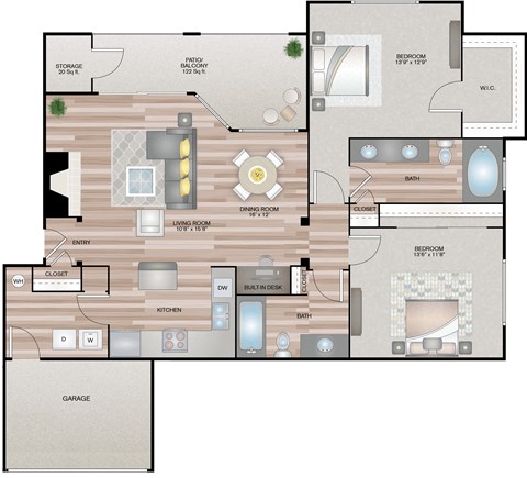 Xi w/ Double Garage 2 bedroom 2 bathroom